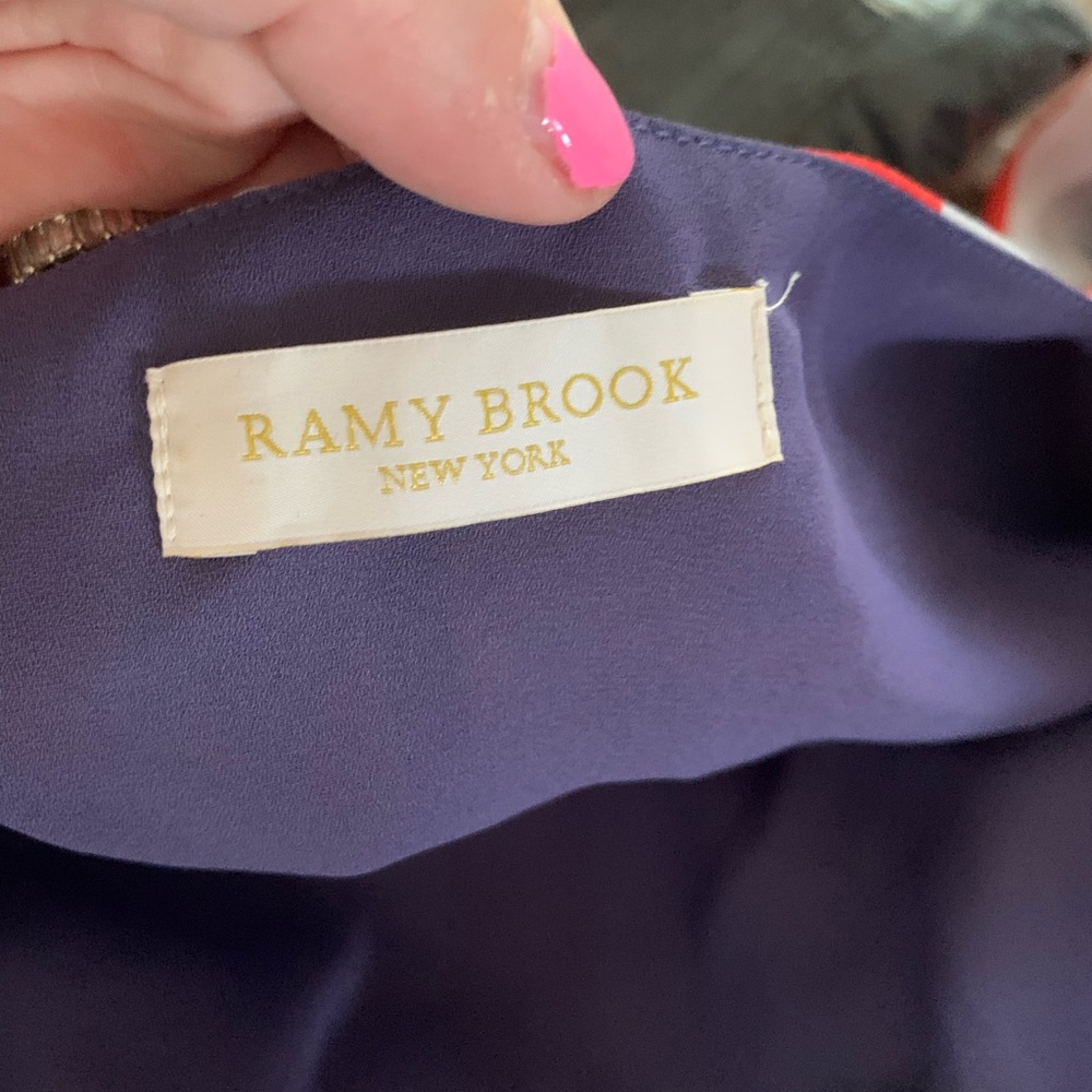 Ramy Brook Deep Purple Wrap Blouse